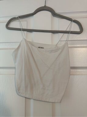 wild fable White Spaghetti Strap Cropped Cami